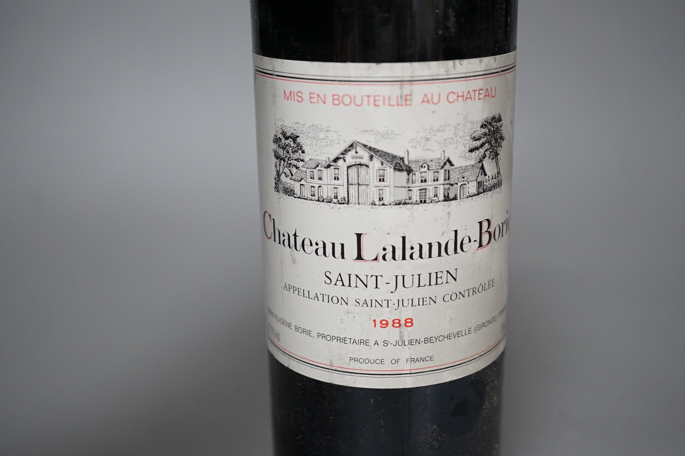 Eleven bottles of Chateau Lalande-Borie Saint Julien, seven 1985 and four 1988